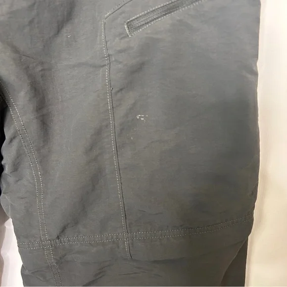 The North Face Mens Zip Off Pants Shorts XXL Gray Cargo Pockets with Belt - Picture 5 of 14